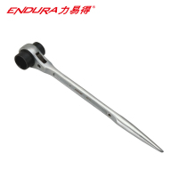 力易得（ENDURA）E2718尖尾棘轮扳手 套筒快速扳手 19X22mm 1个(货期3-5天)