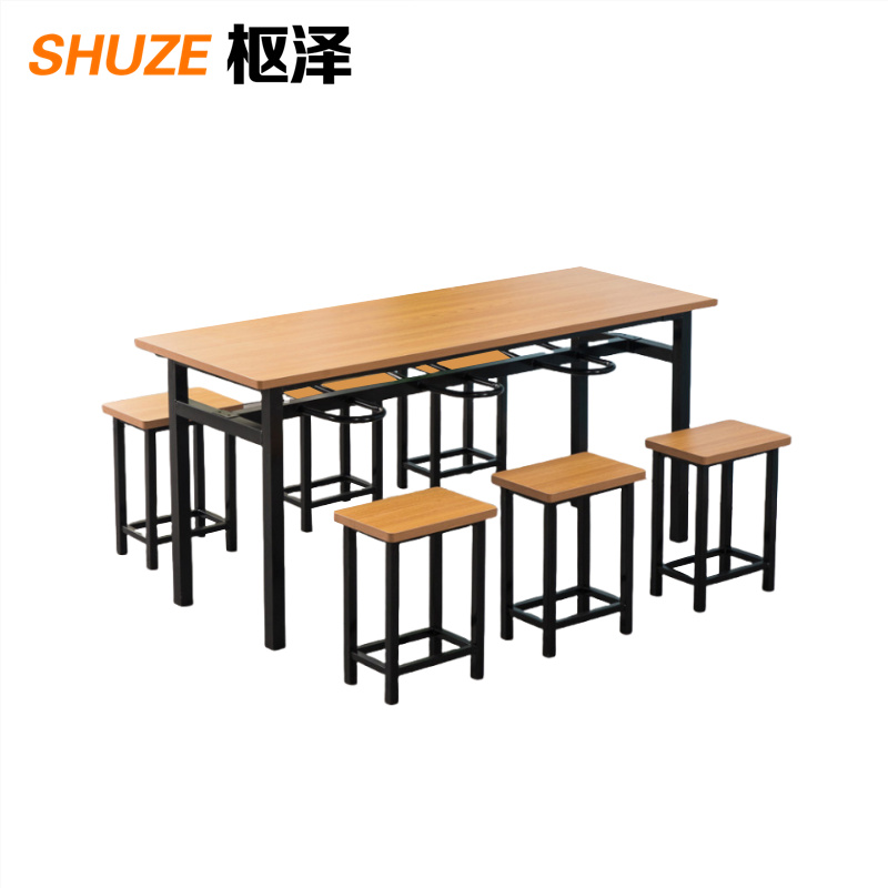 枢泽 餐桌 饭桌 一桌六凳 套高清大图