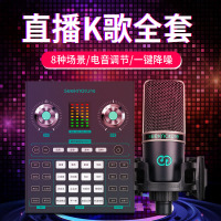 森然播吧ST10+T911调音台声卡套装手机直播电脑抖音主播唱歌k歌录音直播设备全套电容麦克风唱吧神器话筒