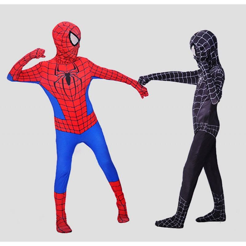 迪鲁奥(DILUAO)蜘蛛侠紧身衣儿童男孩超人套装 钢铁万圣节cos童装美国队长衣服夏图片