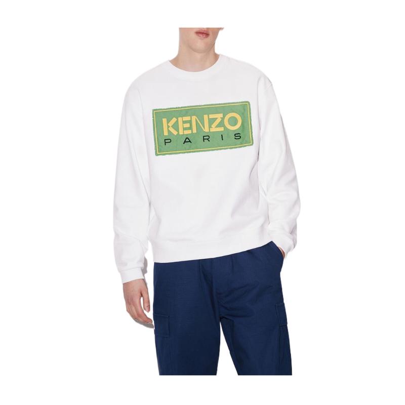 高田贤三(Kenzo)男士圆领棉质卫衣复古风格KENZO刺绣套头休闲百搭高清大图