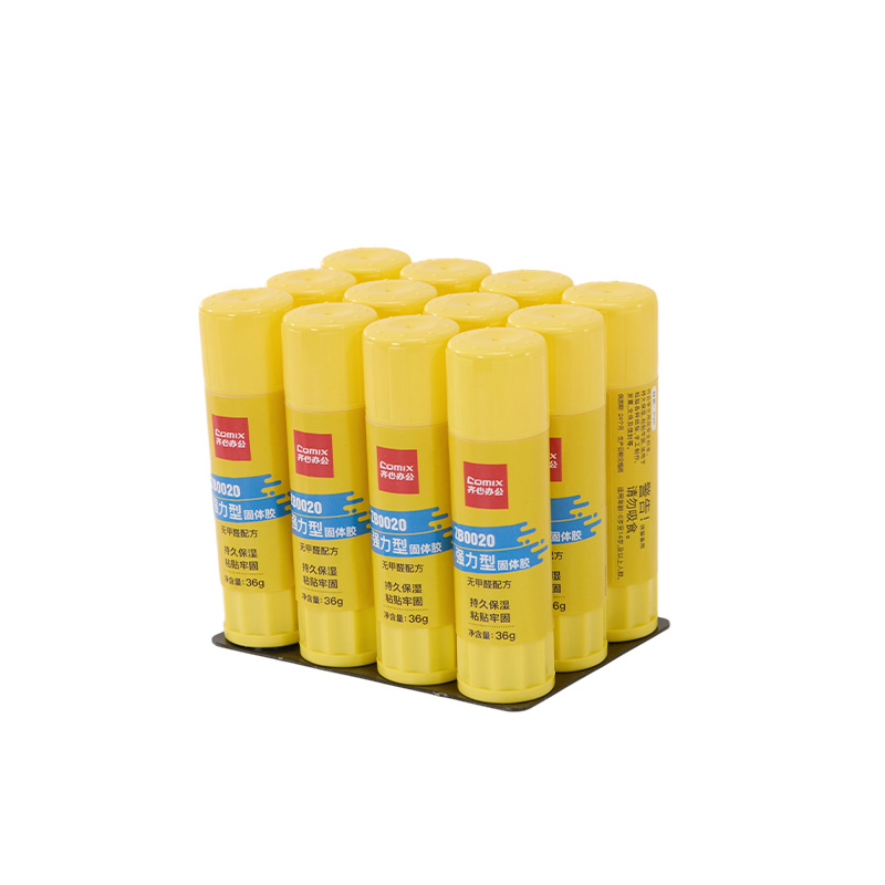 齐心 ZB0020 强力固体胶 PVP 36克 白 12支装高清大图