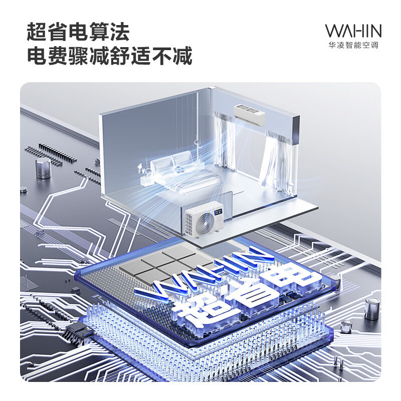 华凌空调 1.5匹 新一级能效 超省电 变频冷暖 空调挂机 智清洁 KFR-35GW/N8HA1Ⅲ 家电国家补贴