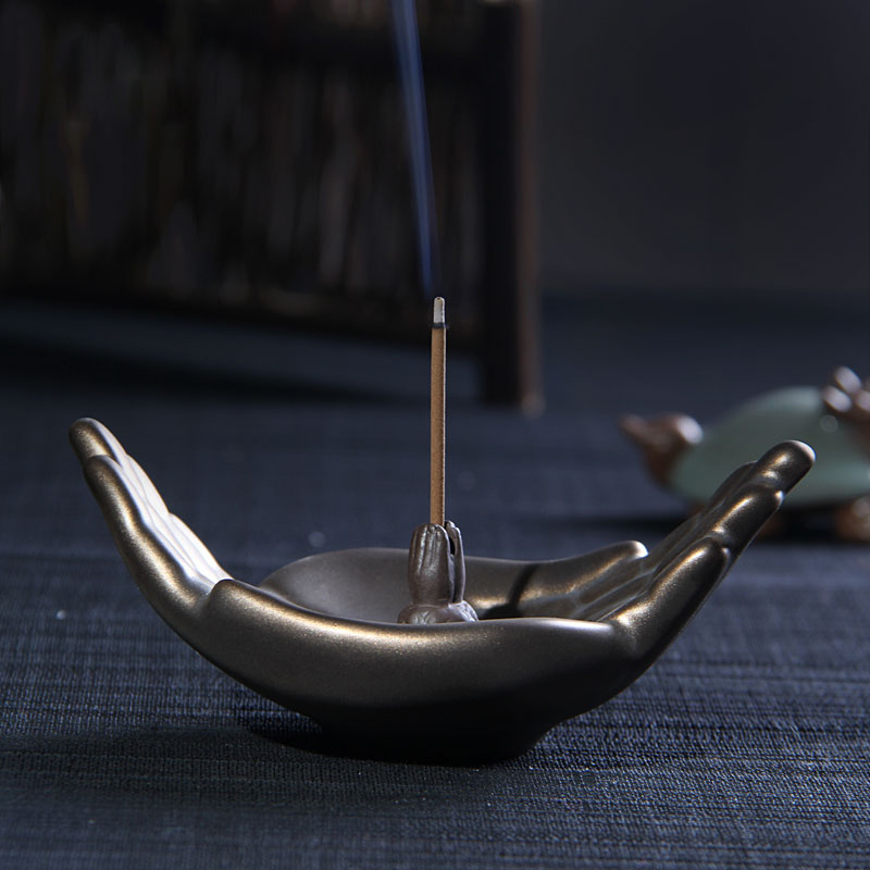 佛具用品佛前摆件薰香炉创意香道古铜釉仿古香炉 馨香祷祝款式十一