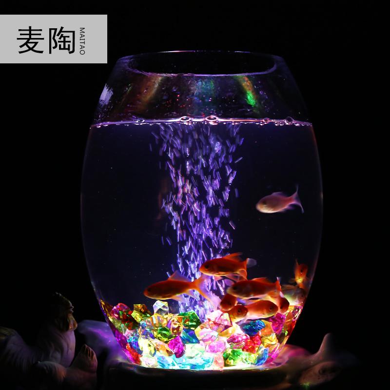 美帮汇水培玻璃植物陶瓷玻璃鱼缸家用现代家居客厅装饰摆件高清大图