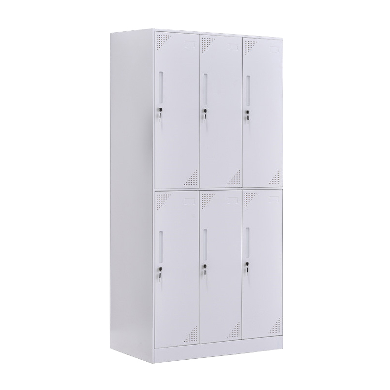 臻远 ZY-GYGC-16拆装更衣柜窄边储物柜 纯白色六门