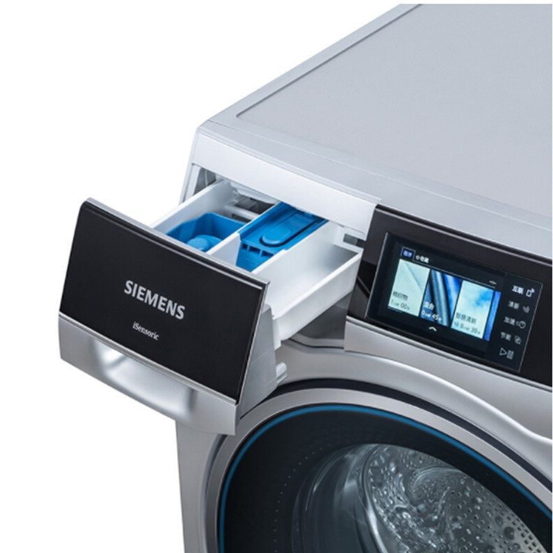西门子(SIEMENS)洗衣机滚筒全自动家用10公斤 wifi远程控制WM14U9680W变频（银色） 清新净味大容量