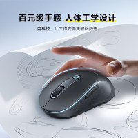 倍思无线蓝牙鼠标适用苹果Mac华为Matebook笔记本电脑平板台式机办公静音轻量化人体工学鼠标BS-F02皓月白