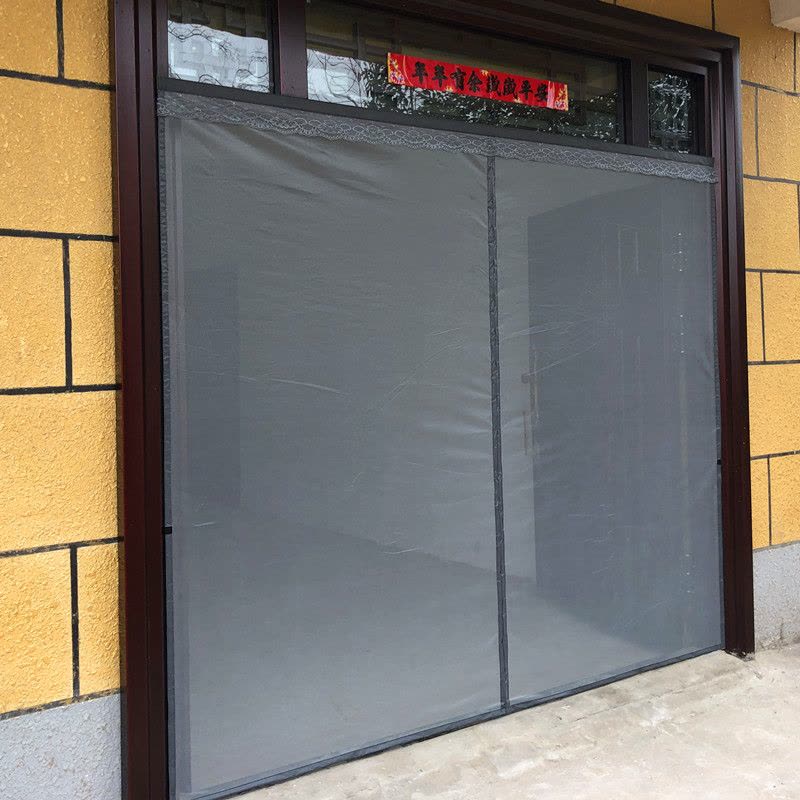 铝合金铁门魔术贴门帘大门免自吸门帘子打孔磁性定制防蚊窗网防蝇图片