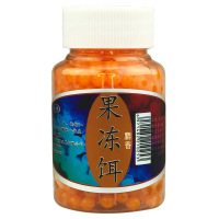野钓果冻饵爆连珠鱼饵料爆炸钩直接挂饵爆连珠咬透丸钓鱼珠珠鲤鲫鱼颗粒奶香腥香麝香鱼食黑坑钓饵 果冻饵-麝香【1瓶】