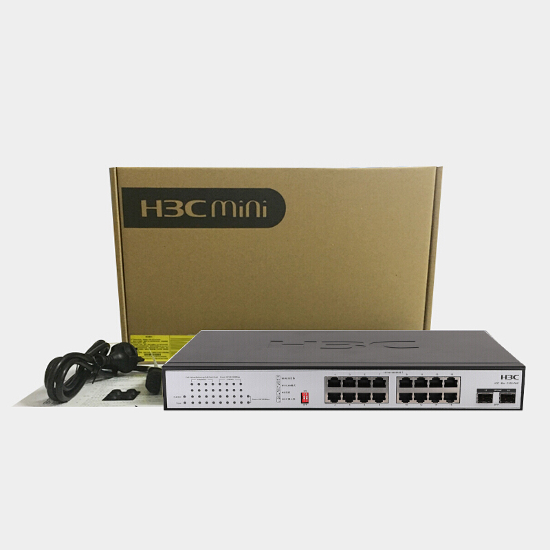 华三(H3C)Mini S18G-PWR 16口千兆非网管POE网络交换机高清大图