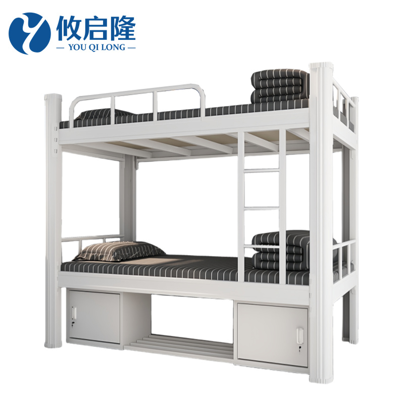 攸启隆双层床白色高清大图