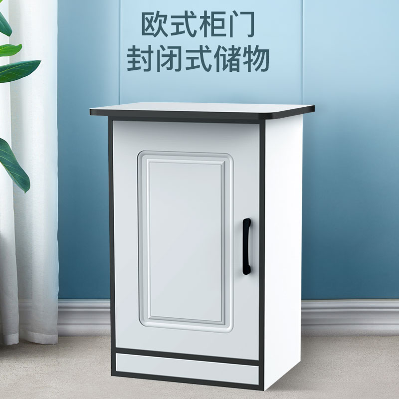超白热弯桌面小鱼缸生态落地免换水办公家用缸金鱼带柜一体缸高清大图