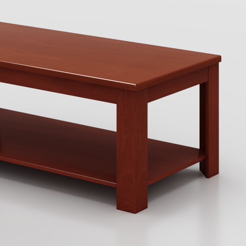 臻远ZY-SY-242 实木贴皮长茶几高清大图