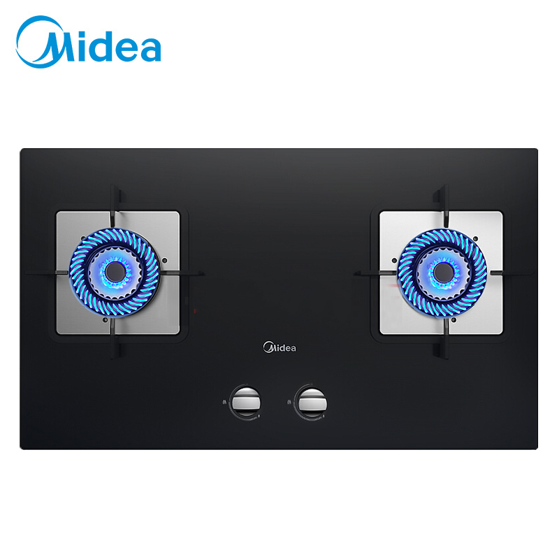 美的(Midea)燃气灶JZT-Q216B 钢化玻璃燃气灶 大火力一级能效灶具 台嵌两用燃气灶煤气灶(天然气)