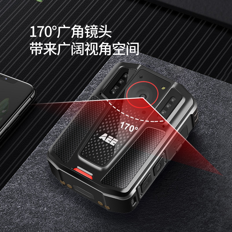 AEE记录仪DSJ-K7 4K高清红外夜视6400万像素独立北斗+WIFI便携随身记录512G