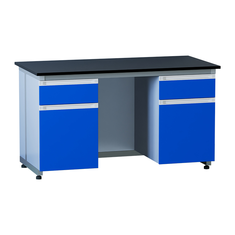 臻远 ZY5052102 实验室 钢木工作台化验室操作台化验桌 钢木深蓝1.5米边台