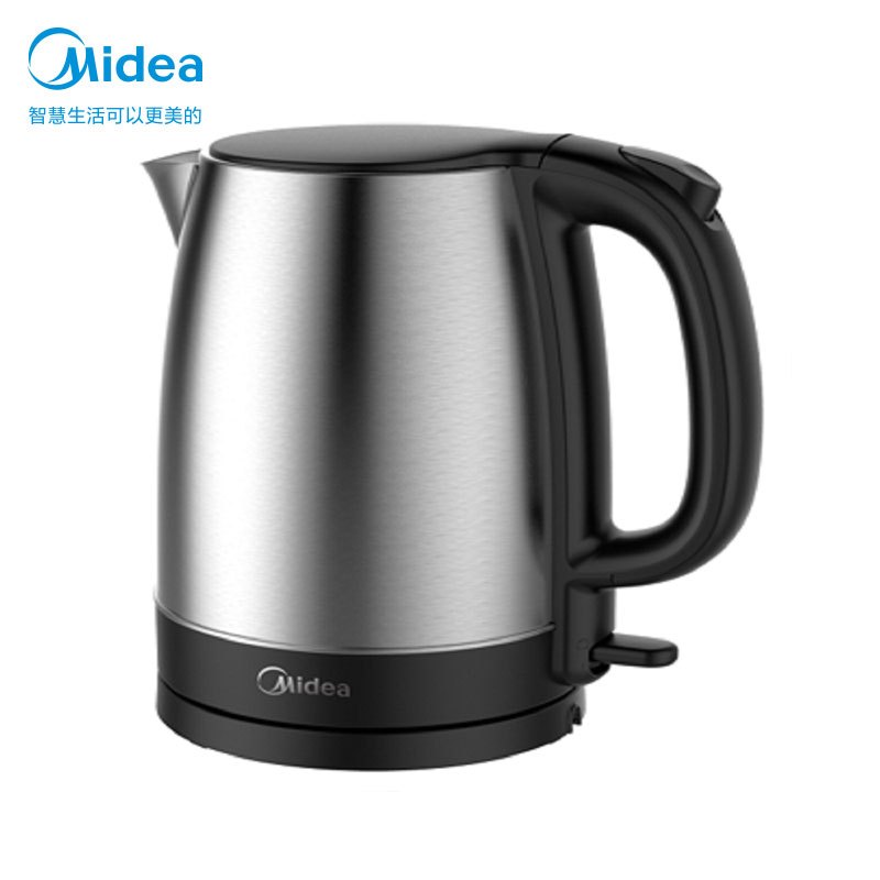 美的(Midea)电水壶大容量1.7L烧水壶1800W电热水壶智能热水壶电热水壶高温304不锈钢暖水壶SH17C105