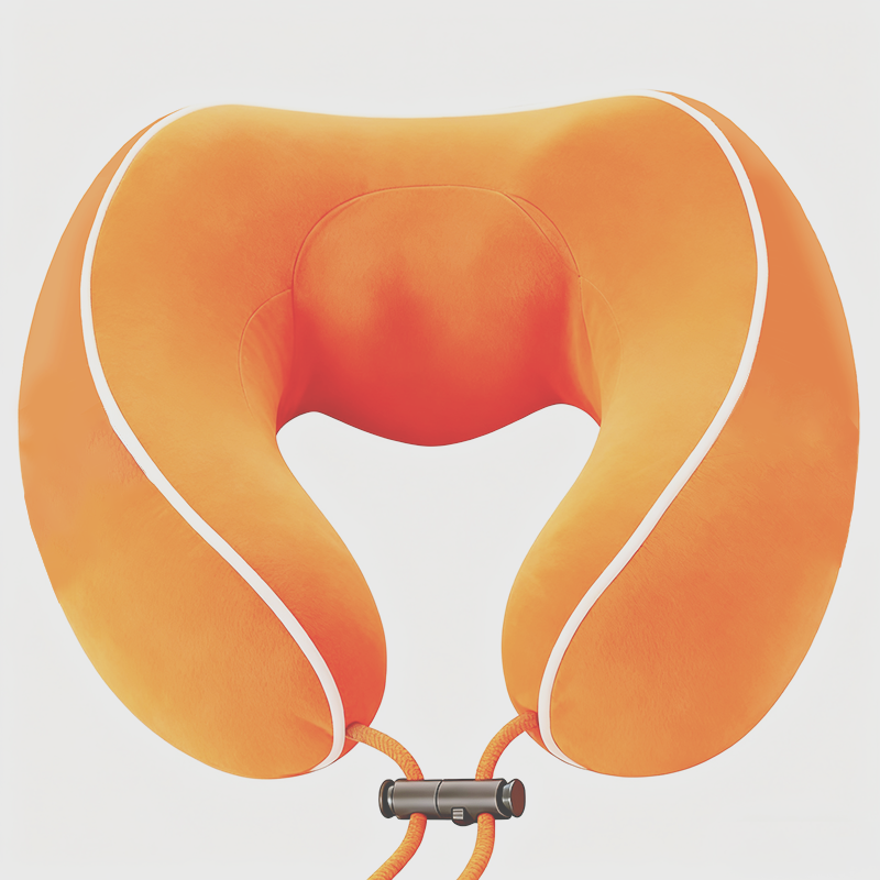 汉司家纺 HANSI-89 67*17cm U型护颈枕 枕头枕芯(计价单位:个)橙色高清大图