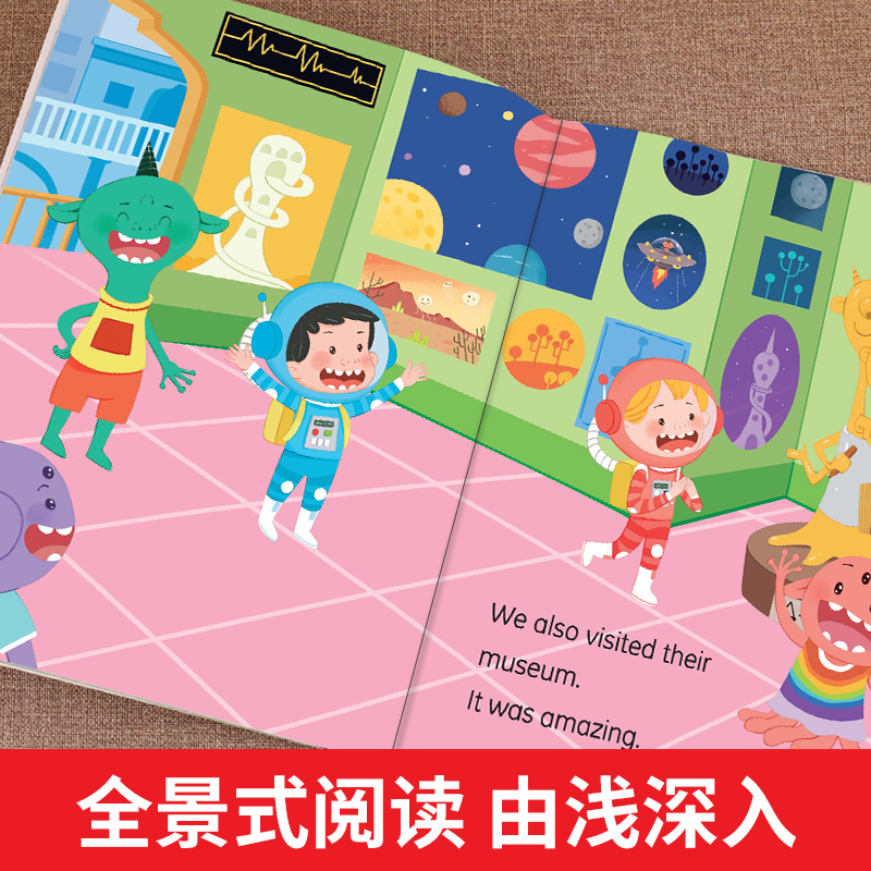 [3年级]英语分级阅读绘本12册 入门篇 [正版]视频教学三年级英语绘本分级阅读一二年级四五六年级老师纯正发音入门篇+基高清大图