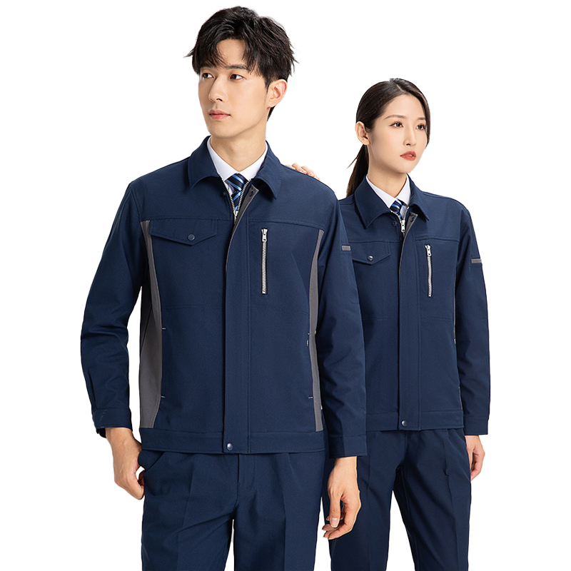 天鸣 春秋工作服6505# 可定制 160-195 套高清大图