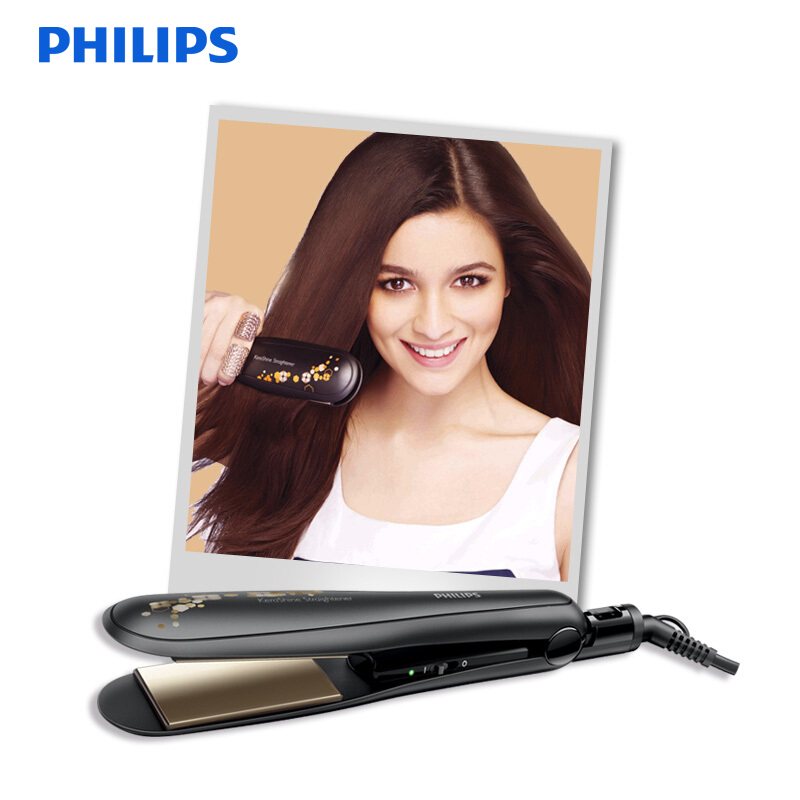 飞利浦(Philips) 美发器 HP8316 直发造型器 电夹板直卷两用 负离子恒温角蛋白陶瓷涂层 干发适用速热便携高清大图