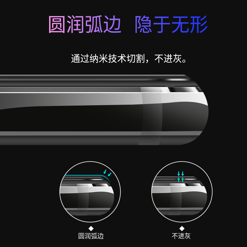 [买2送手机壳]轻万适用华为nova3i钢化膜huawei非全屏玻璃贴膜