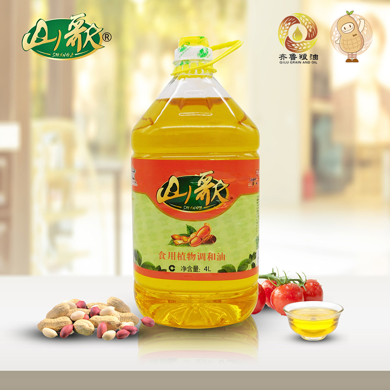 山歌(SHANGE) 调和油食用油金比例食用调和油植物油家用食用油4L*4桶
