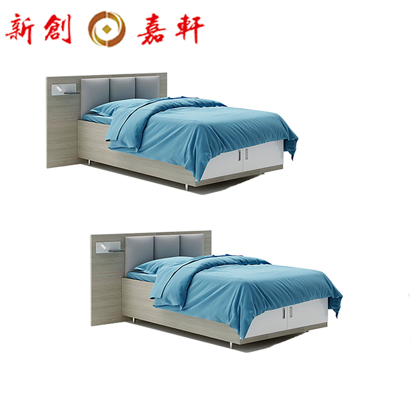 新创嘉轩 单人床1000*2000*420mm 不含床屏 /张