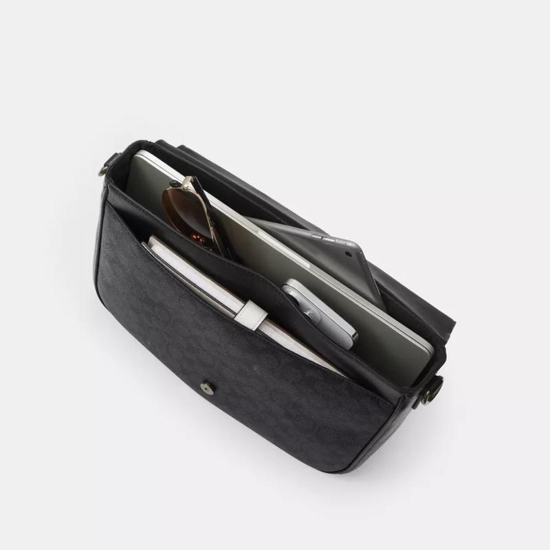 COACH/蔻驰多功能可调节电脑背包通勤手提商务休闲双肩包