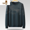 YANXU圆领卫衣男秋季新款潮流胖子加肥加大码宽松休闲长袖T恤套头打底