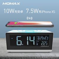 摩米士MOMAX苹果无线充电器数字闹钟无线充电座适用于iPhone13/12/11Pro/XsMax/XR/8Plus