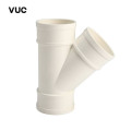 VUC PVC管45°斜三通 110X110 个
