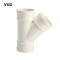 VUC PVC管45°斜三通 110X110 个
