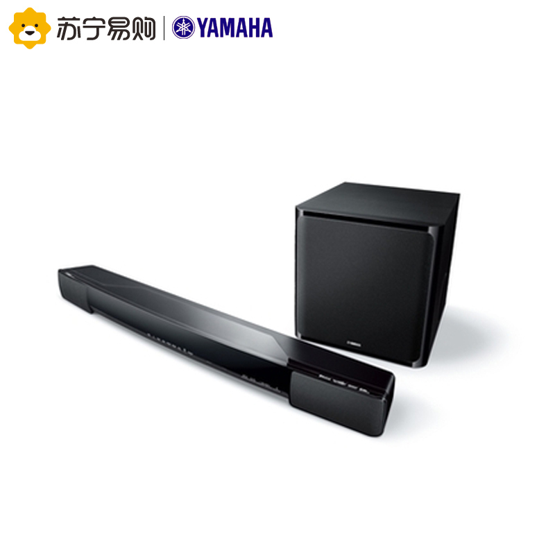 Yamaha/雅马哈 YAS-203 家庭影院音箱 回音壁条形电视音响 蓝牙音箱 无线低音炮 黑色