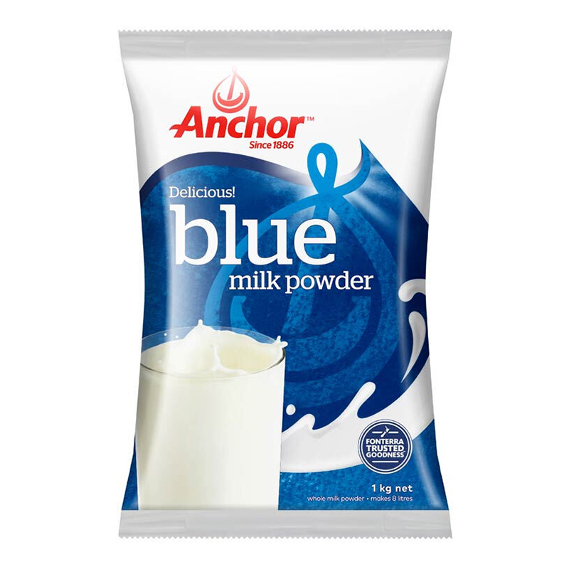 安佳(ANCHOR)成人全脂奶粉1kg/袋装新西兰原装进口全脂成人奶粉成人中老年学生孕妇女高钙牛奶粉