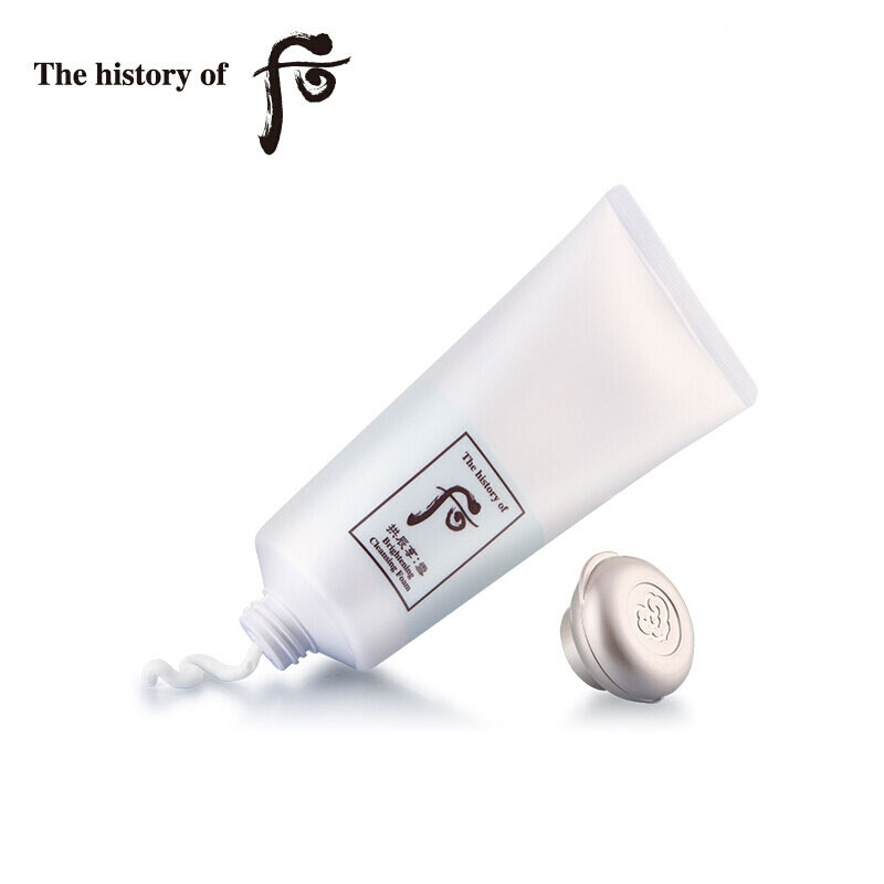【焕白】Whoo后 拱辰享雪玉凝泡沫洗面奶180ml 洁面膏 深层清洁 控油平衡