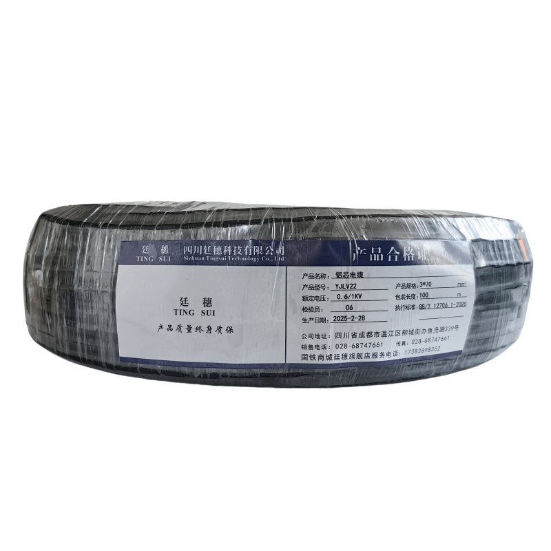 廷穗(TINGSUI)铝芯电缆YJLV22-0.6/1KV-3*70 米图片