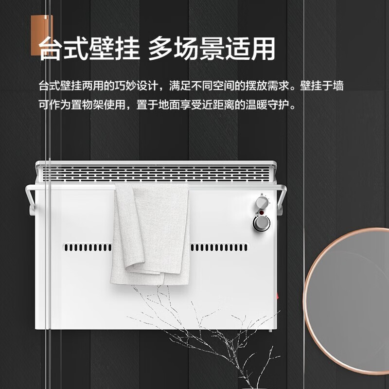 飞利浦(PHILIPS)取暖器家用欧式快热炉石墨烯防水电暖气片电热炉电暖炉立式电暖器机 无定时+机械式AHR3144CA高清大图