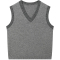 [100%绵羊毛]恒源祥V领无袖背心女秋冬新款撞色复古针织衫马甲