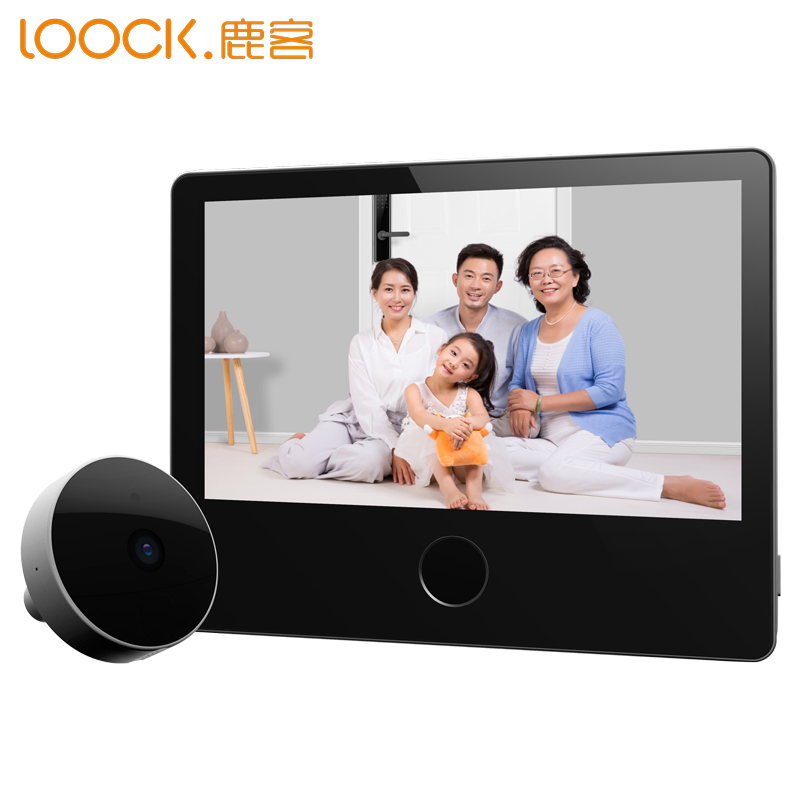 鹿客智能猫眼 家用wifi远程可视猫眼摄像头 监控报警门镜 鹿客猫眼