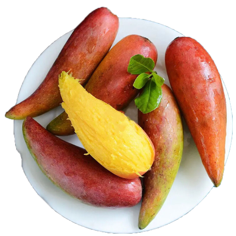 com)芒果 海南辣椒芒3/5/8斤装(单果20-300g)新鲜水果牙签芒小贵妃芒