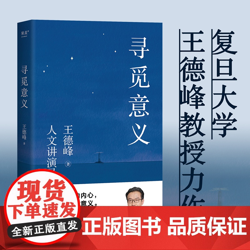 [新东方店]寻觅意义 果麦图书 复旦大学王德峰教授 40多年中西方哲学修养 厘清现实的种种迷雾 找寻生活的意义 安顿内心高清大图