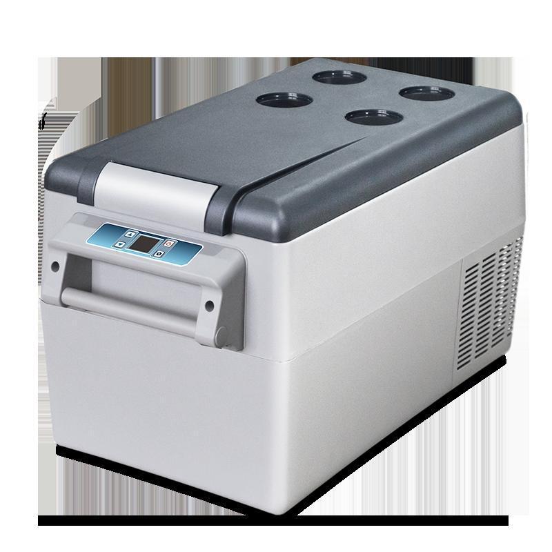 CF35-纯车用冰虎35L压缩机车载冰箱制冷12v24v220V大容量快速分区冷冻冷藏旅行医药货车压缩机小冰箱