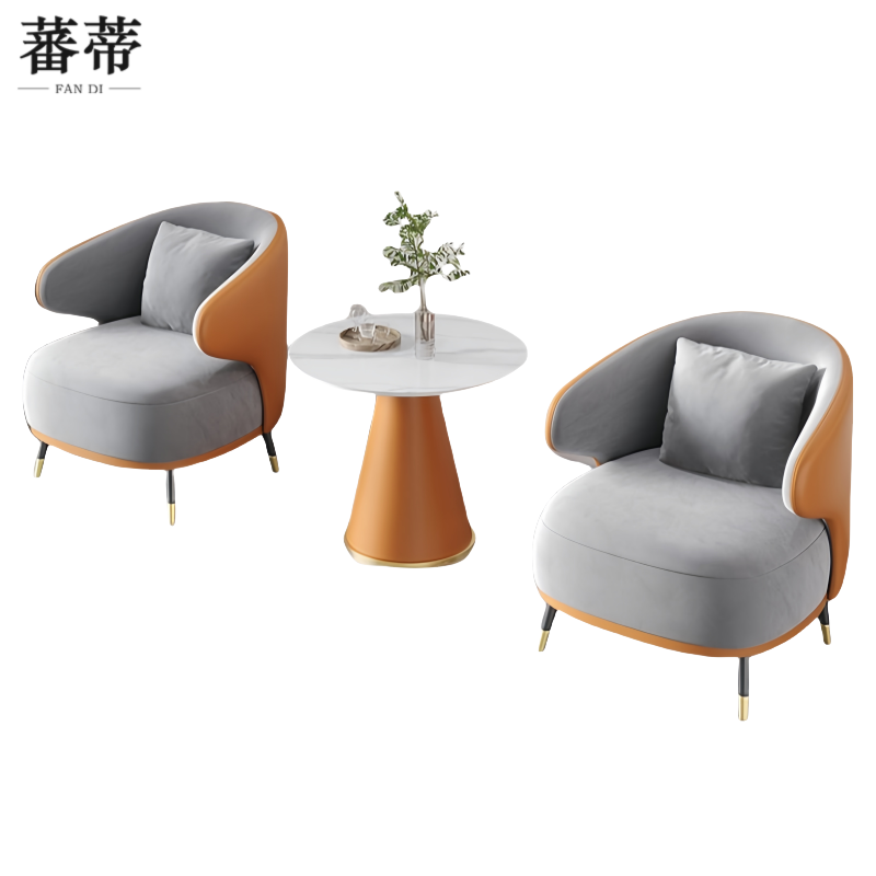 蕃蒂洽谈沙发一桌二椅 套高清大图