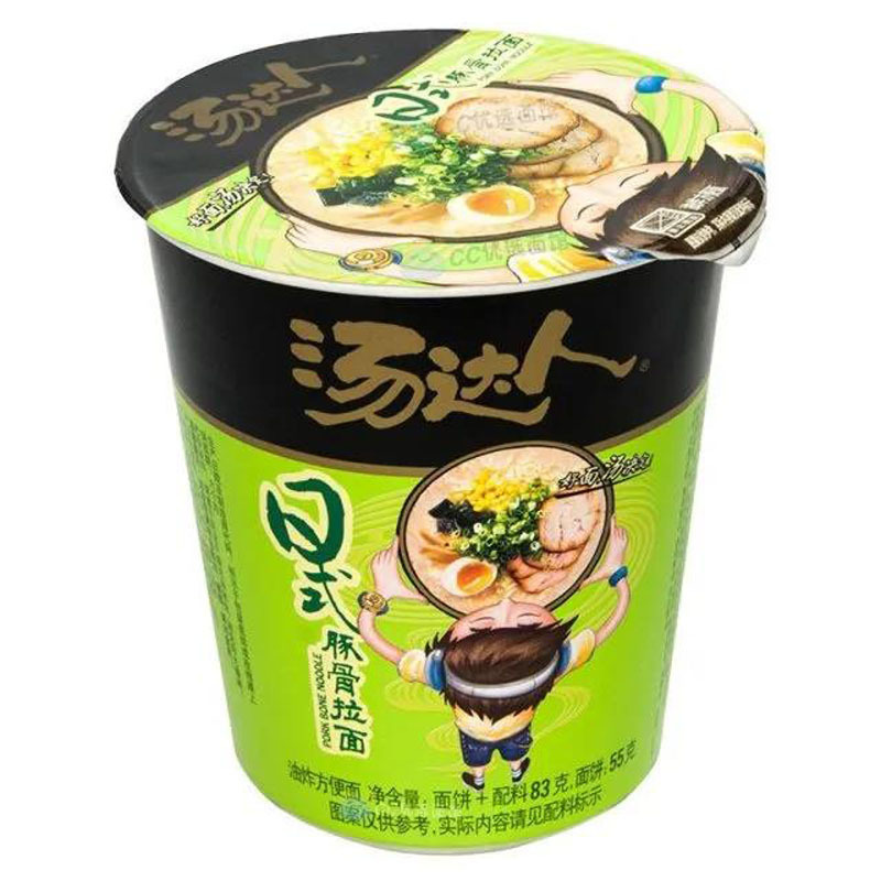 统一汤达人方便面4杯混装杯面海鲜酸酸辣日式豚骨味速食泡面拉面