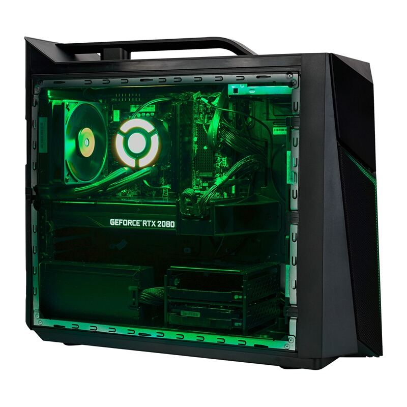 联想(Lenovo) 拯救者刃9000 3代 UIY游戏台式电脑主机(i9-9900K RTX2080 8G独显 32GB 水冷 侧透1TB+2TB 三年上门服务)