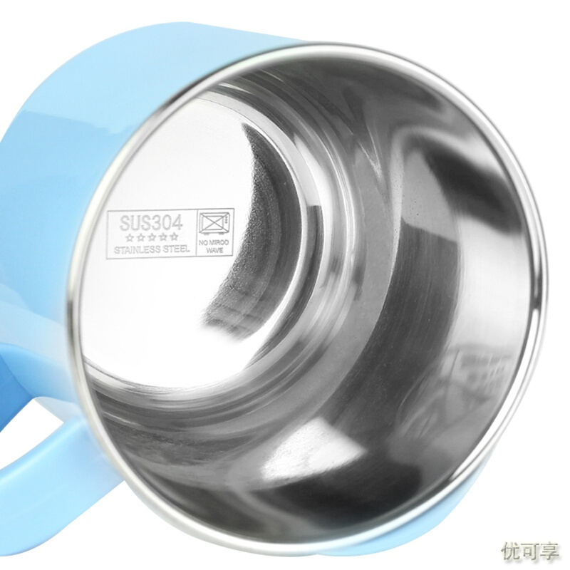 迪士尼婴儿童水杯 宝宝3D立体卡通可拆卸不锈钢牛奶杯 两用带盖250ML