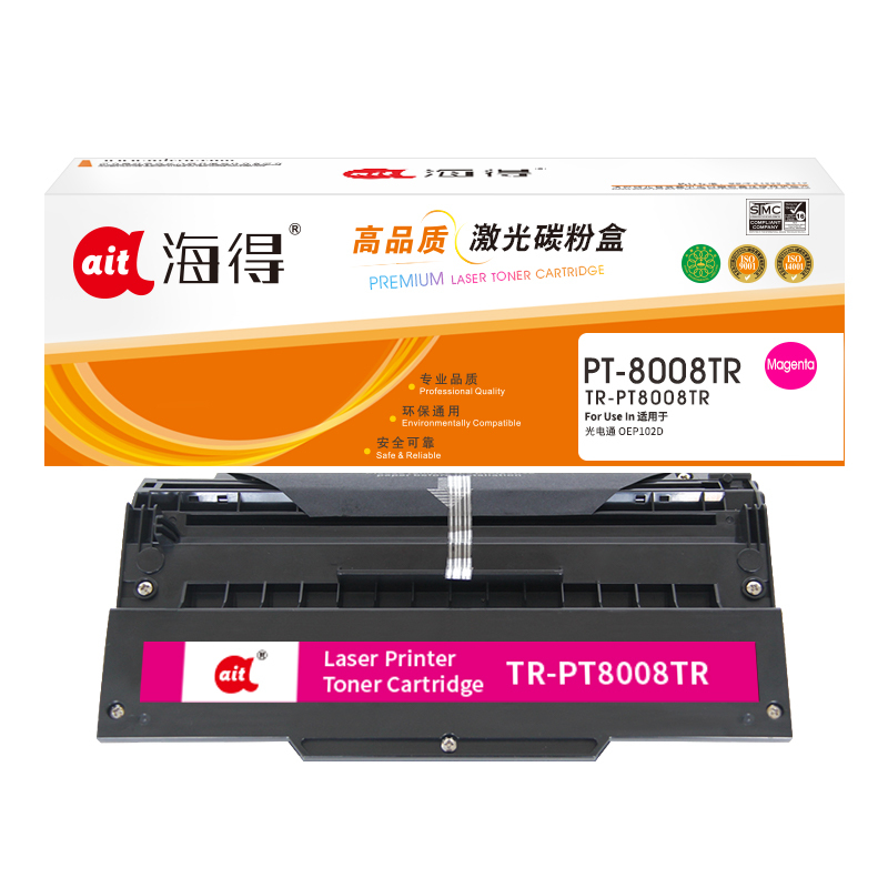 海得PT-8008TB粉盒TR-PT8008TBR红色适用光电通 OEP102D