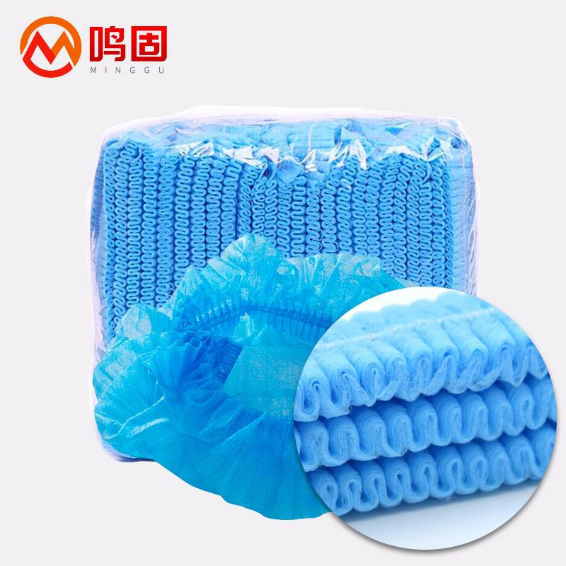 无纺布帽子 蓝色 100只/包 (5877) 一包 10包起订高清大图
